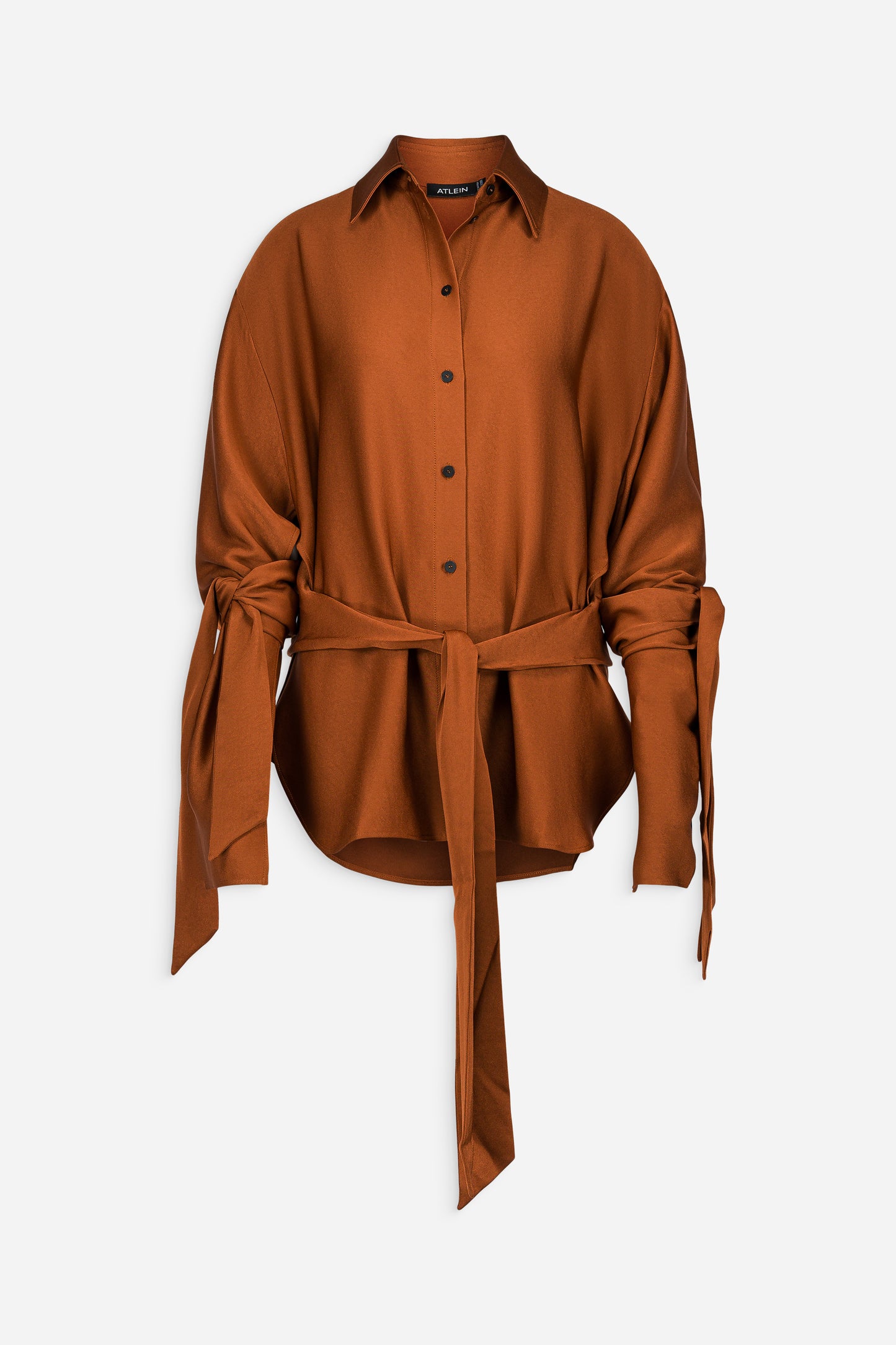 Oversize knot detail shirt