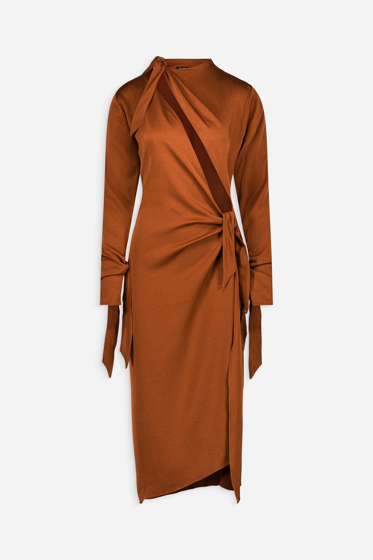 Knot detail wrap dress