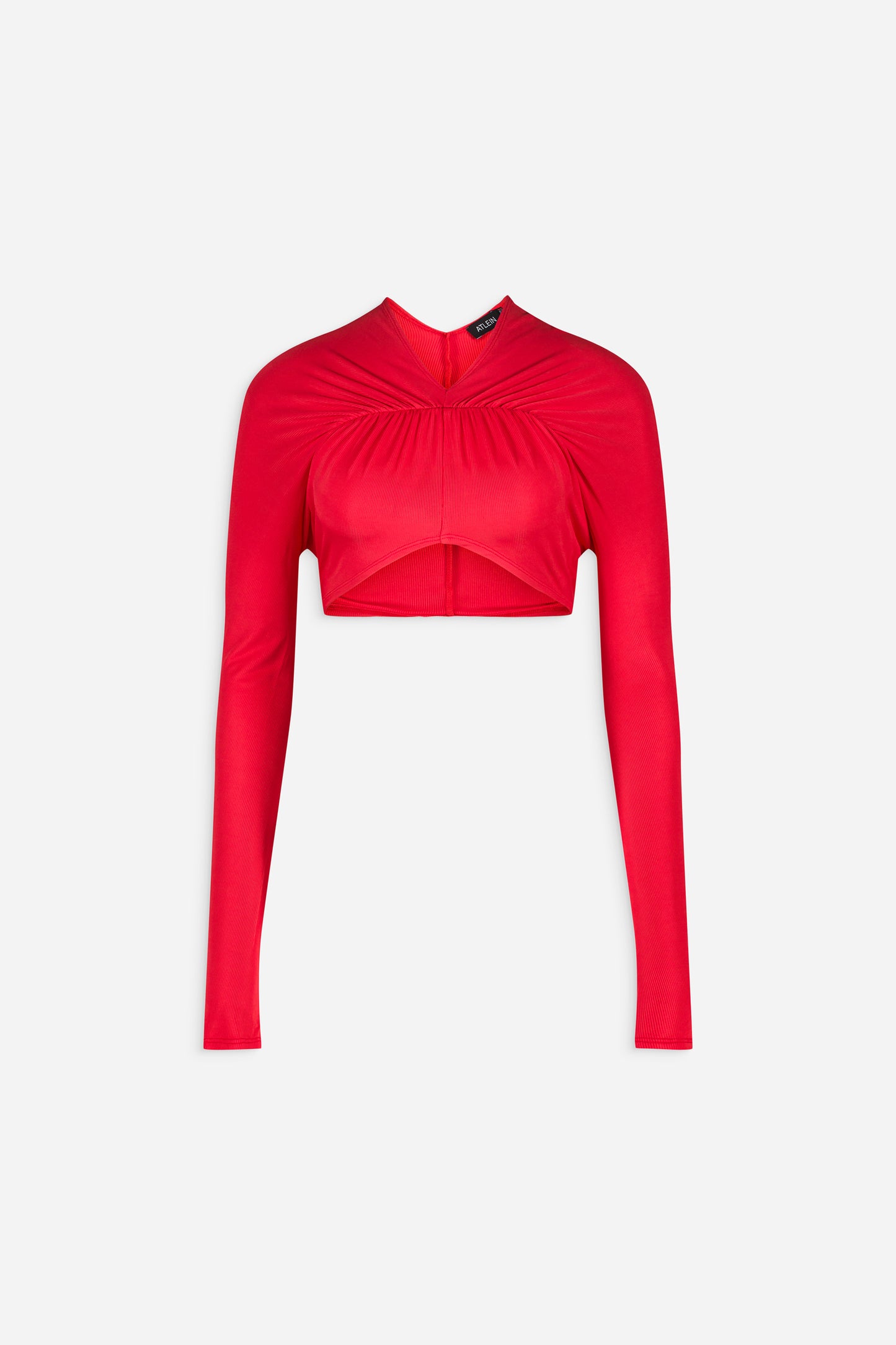 V neck front ruched crop - Exclusive