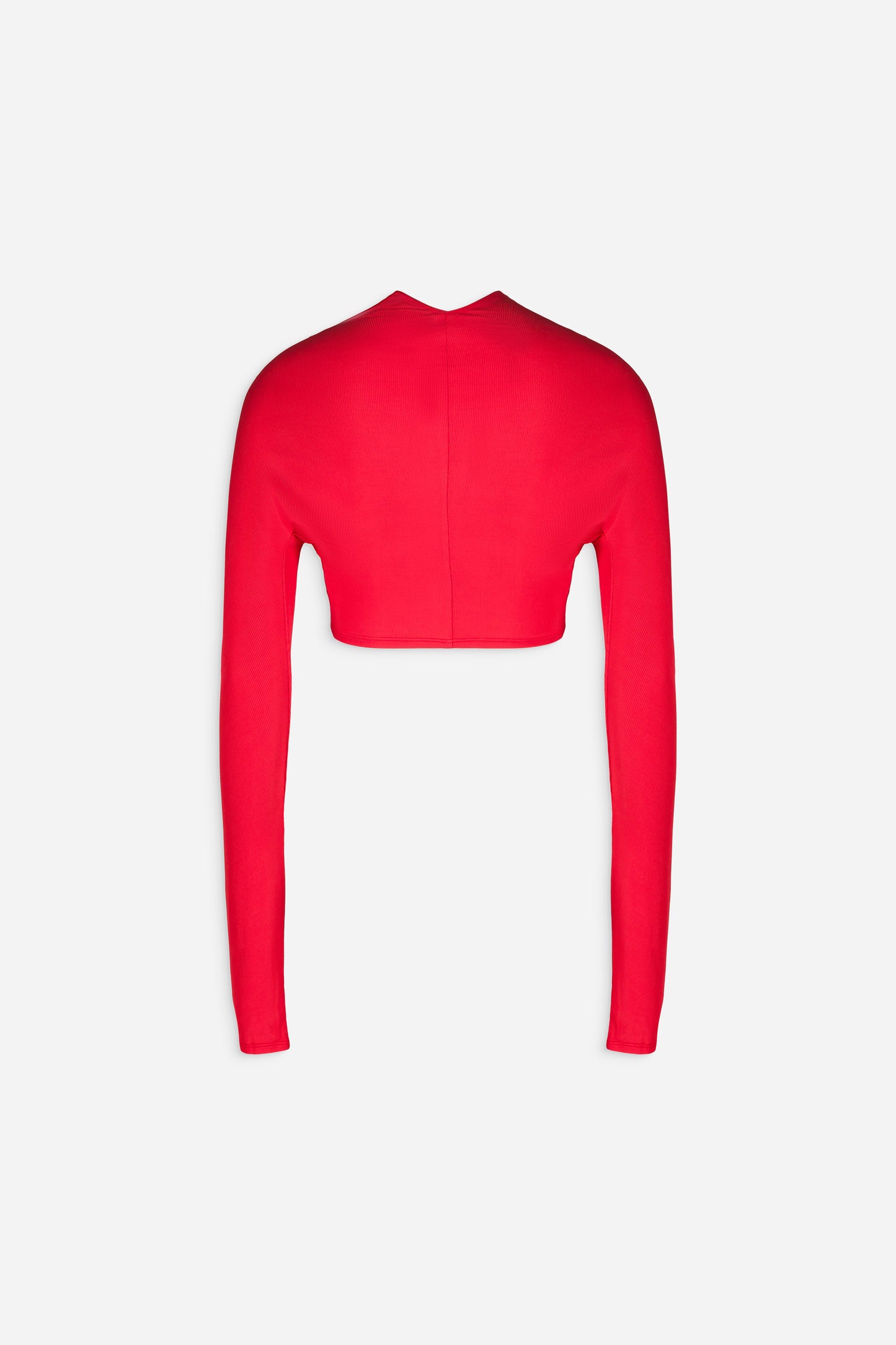 V neck front ruched crop