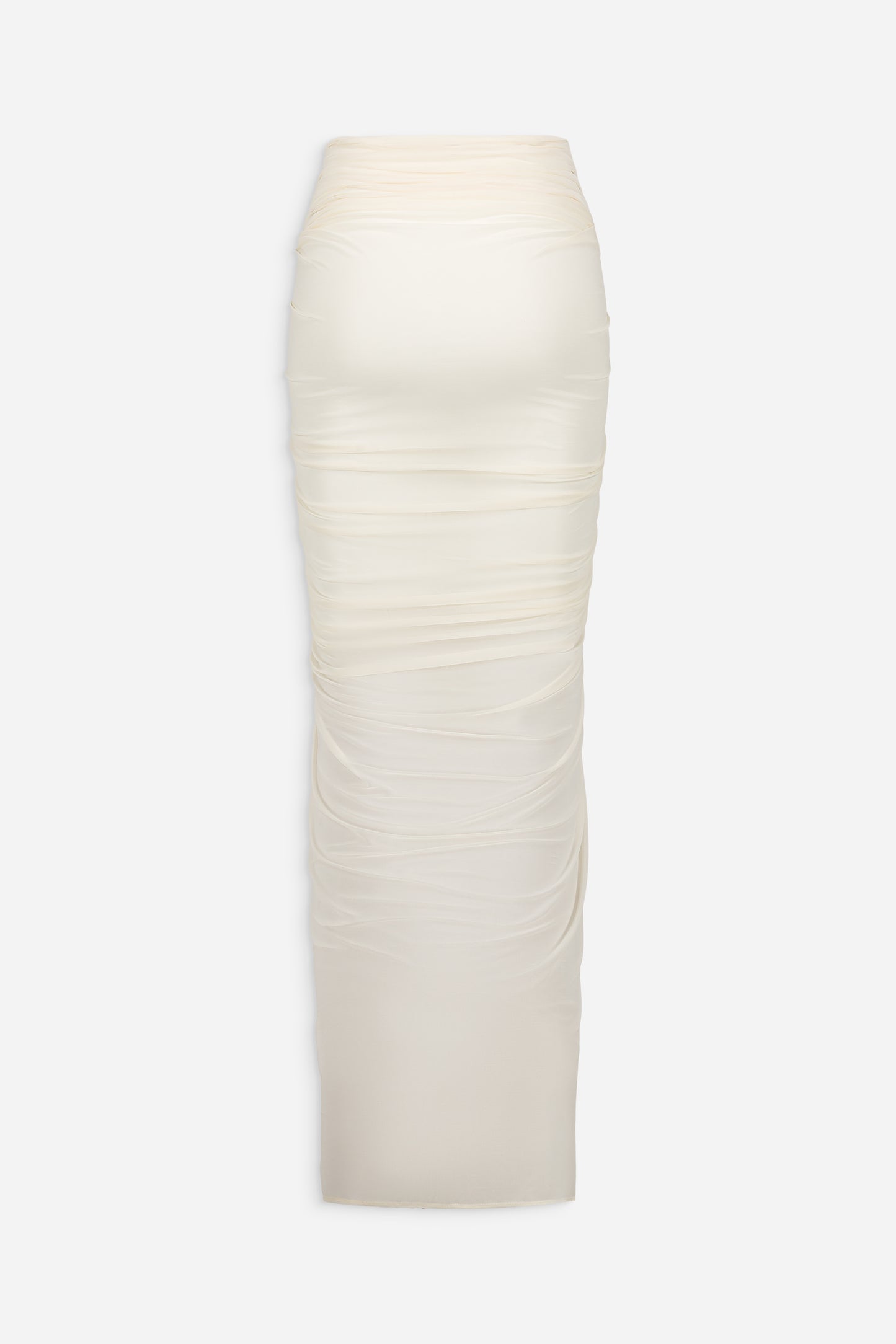 Ruched pocket long skirt