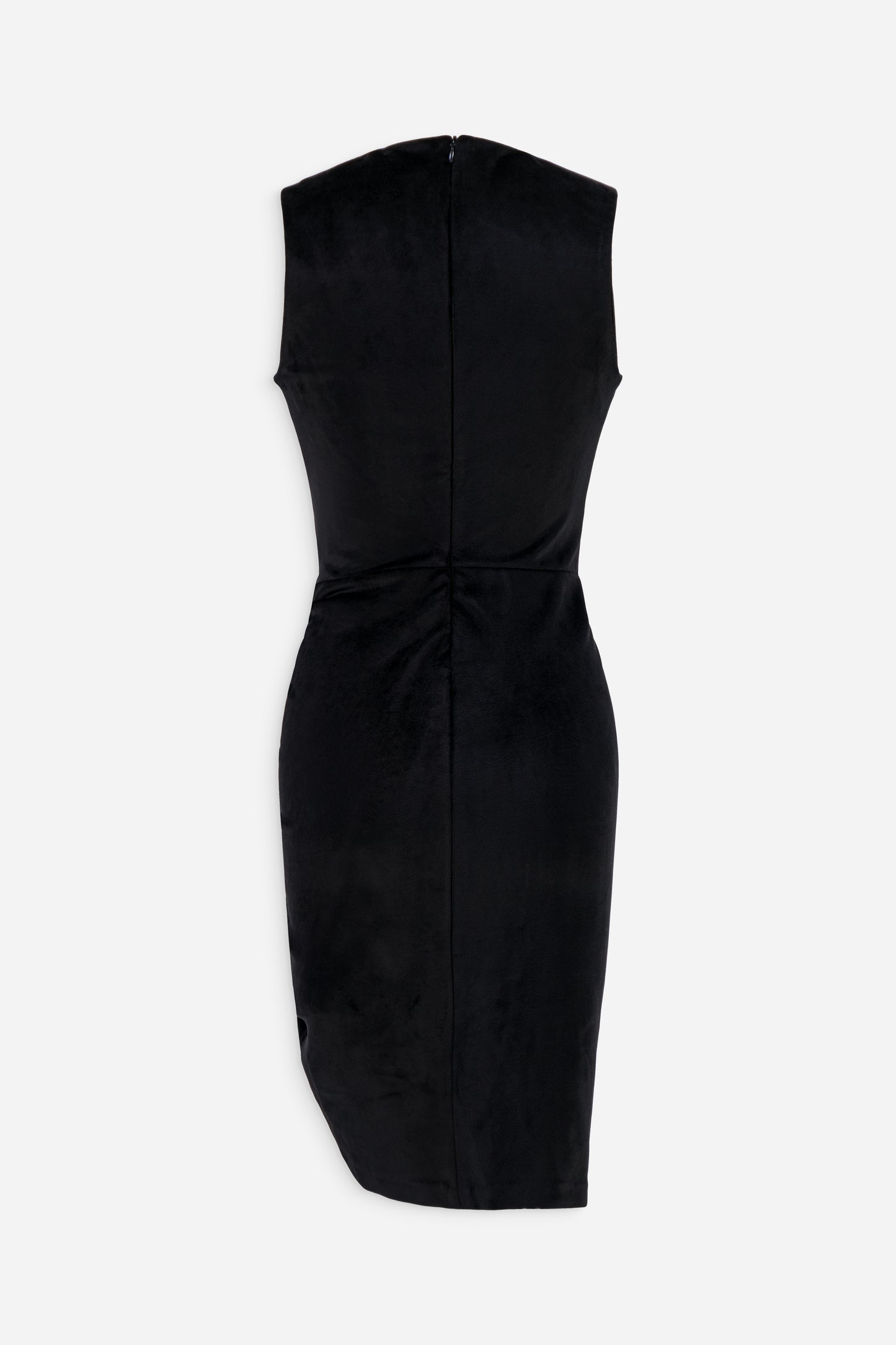 Ruched sleeveless dress