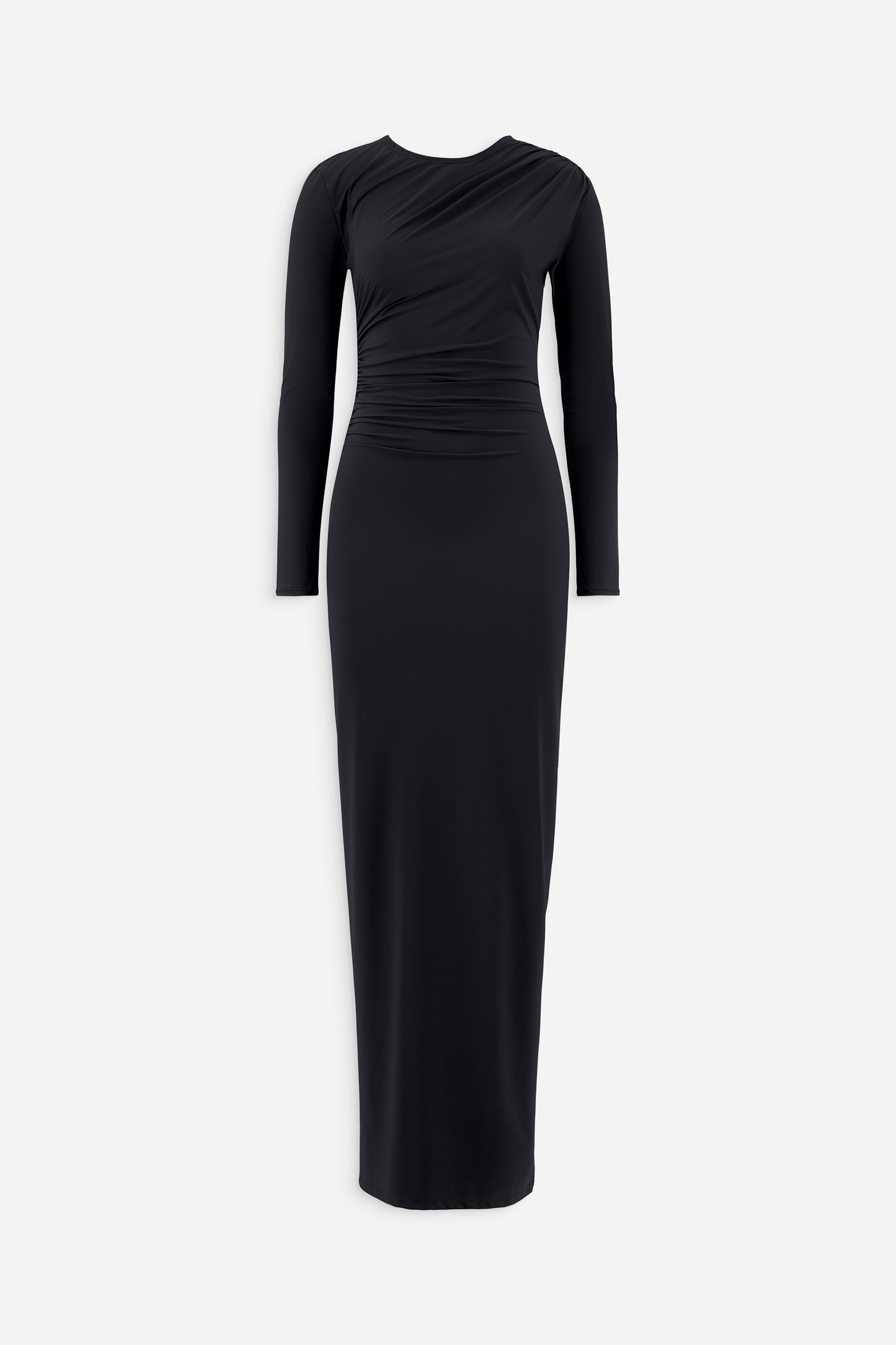 Longsleeve ruched dress in storm