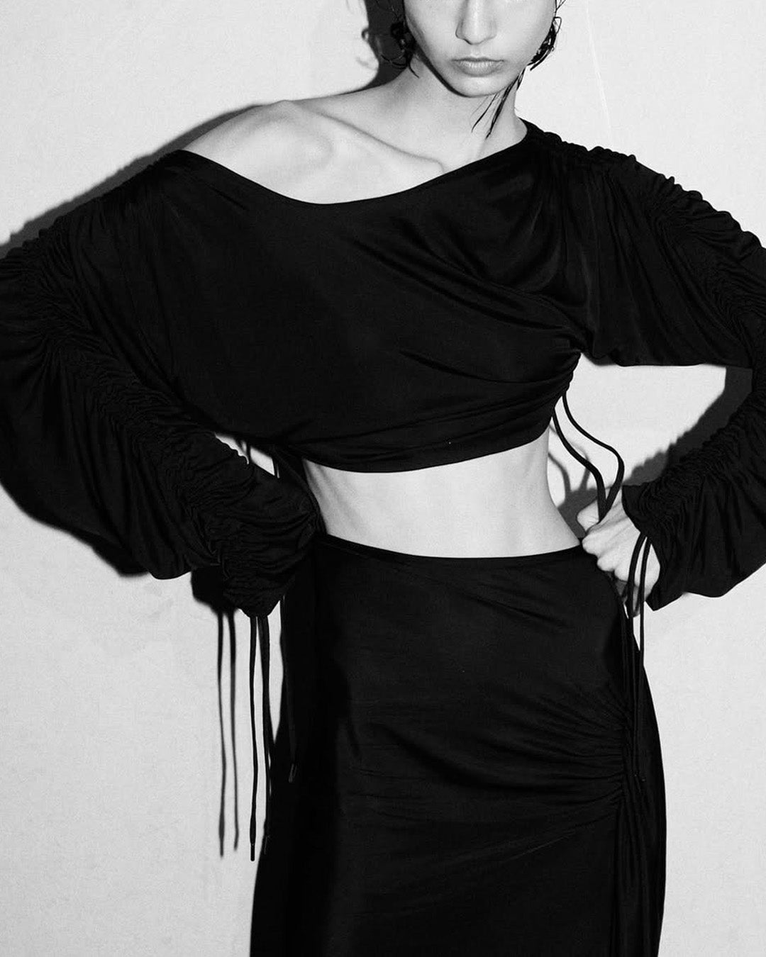 Cut out longsleeve dress