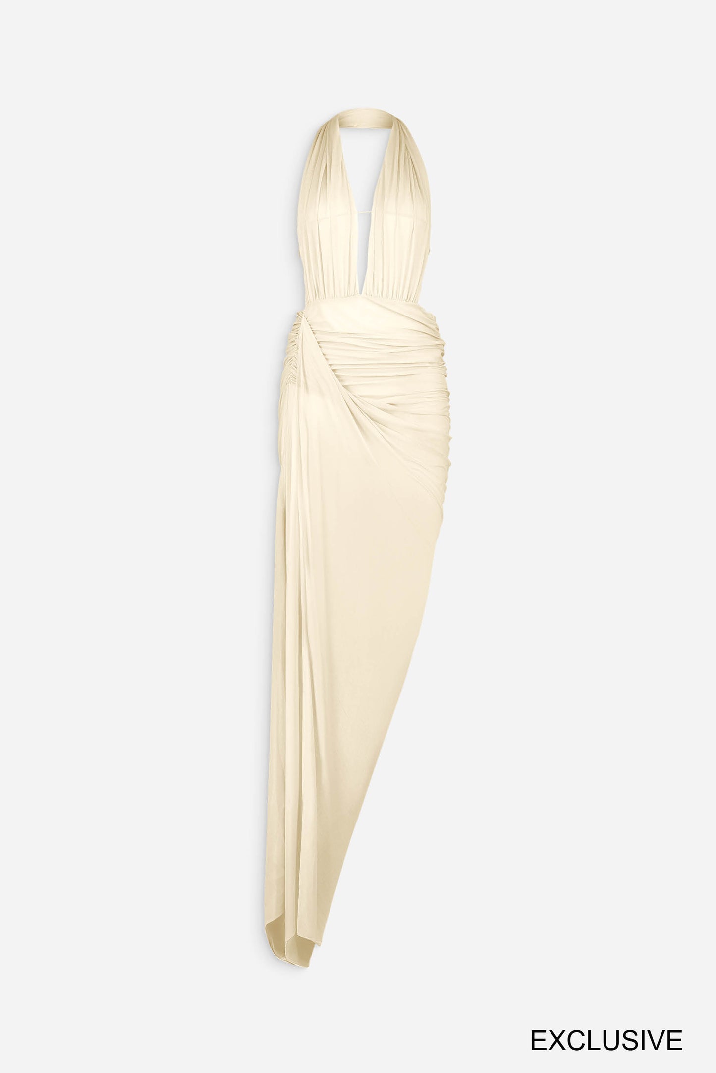 Open draped gown