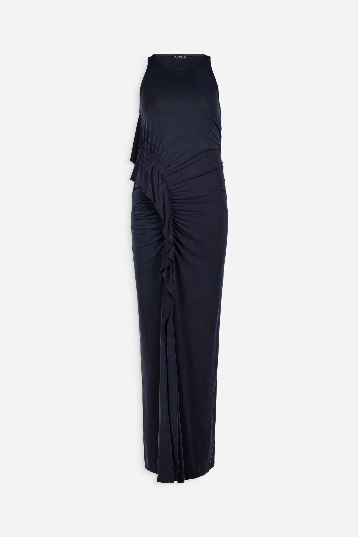 Ruffle detail sleeveless dress