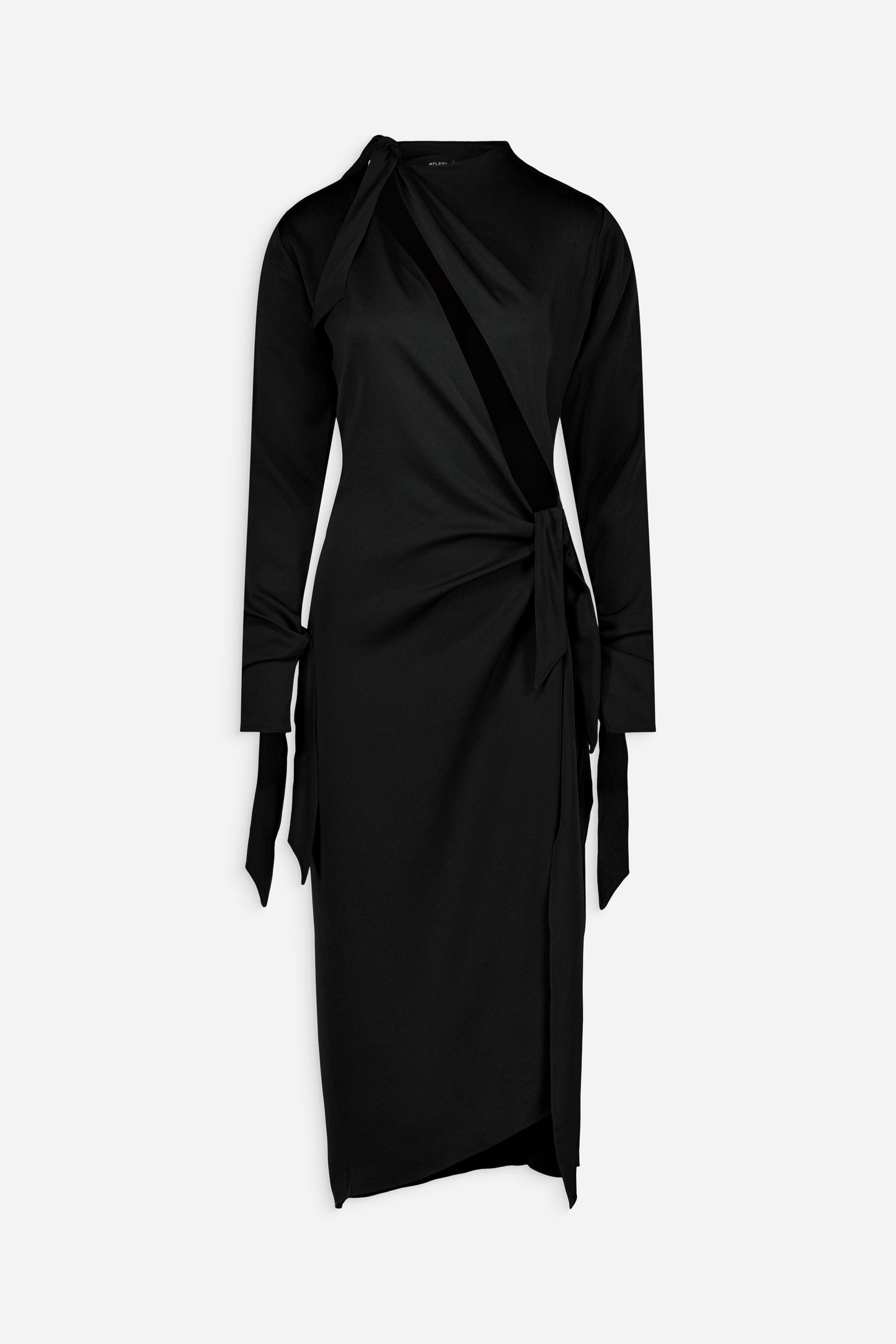 Knot detail wrap dress