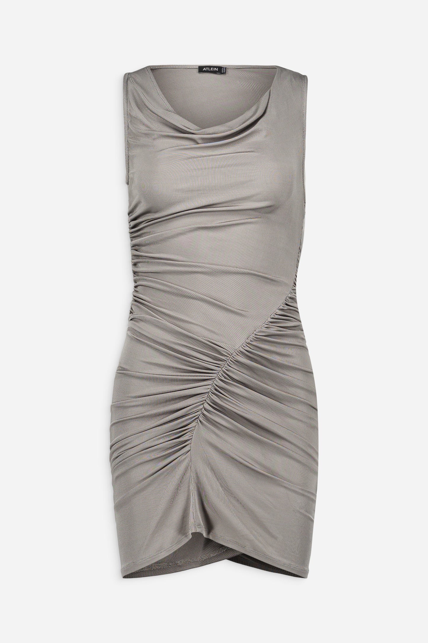 Ruched midi dress