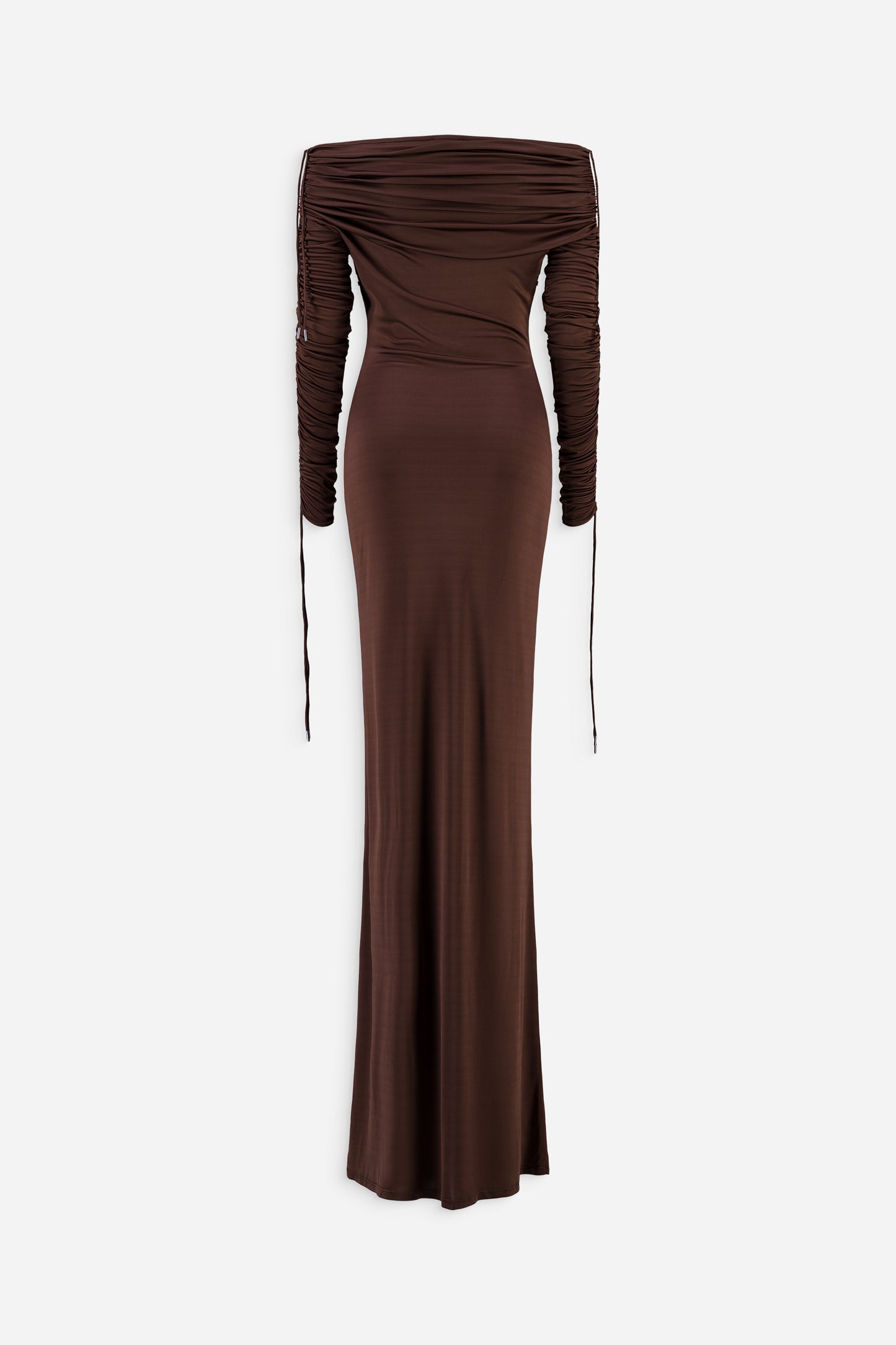 Off the shoulder ruched dress