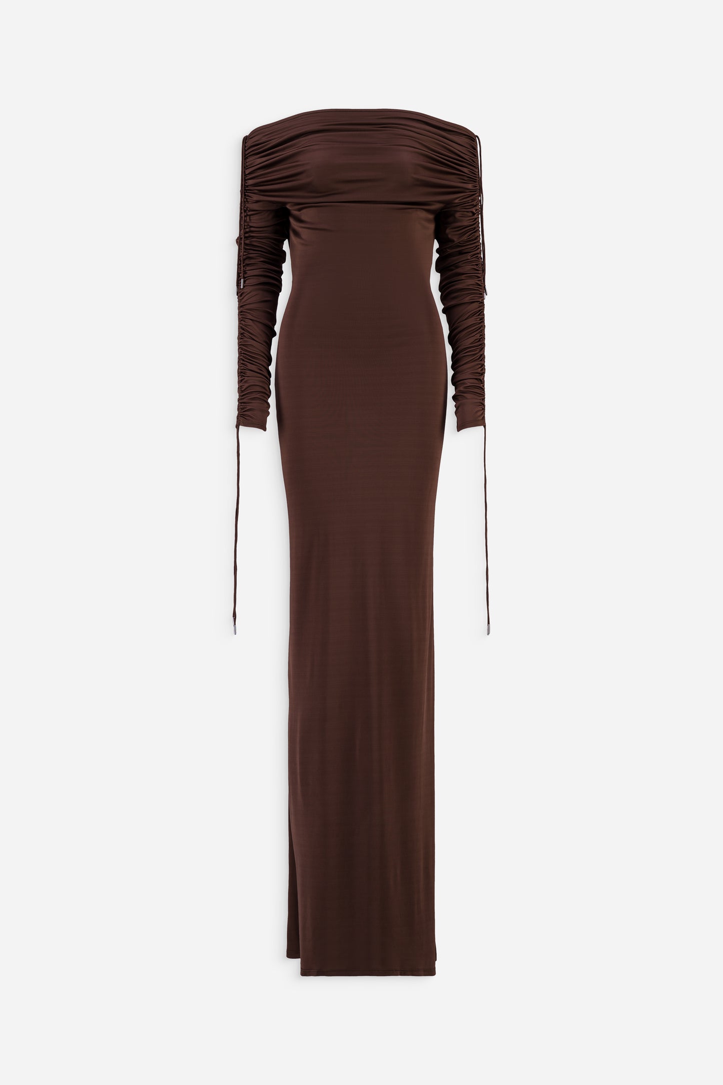 Off the shoulder ruched dress