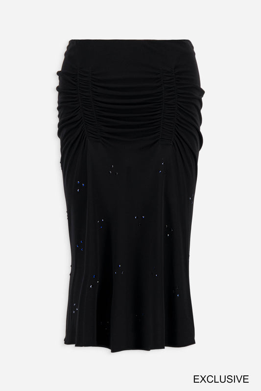 Crystal embellished skirt