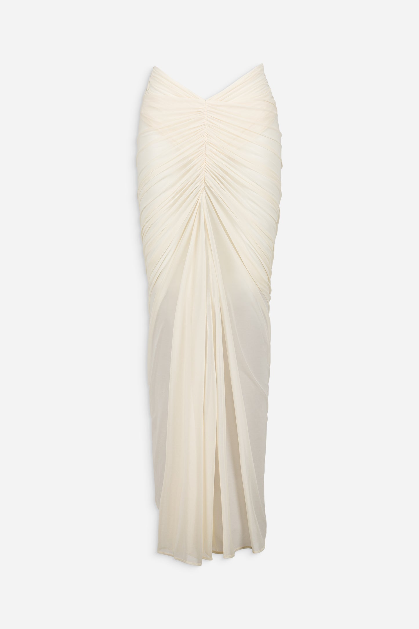 Ruched pocket long skirt