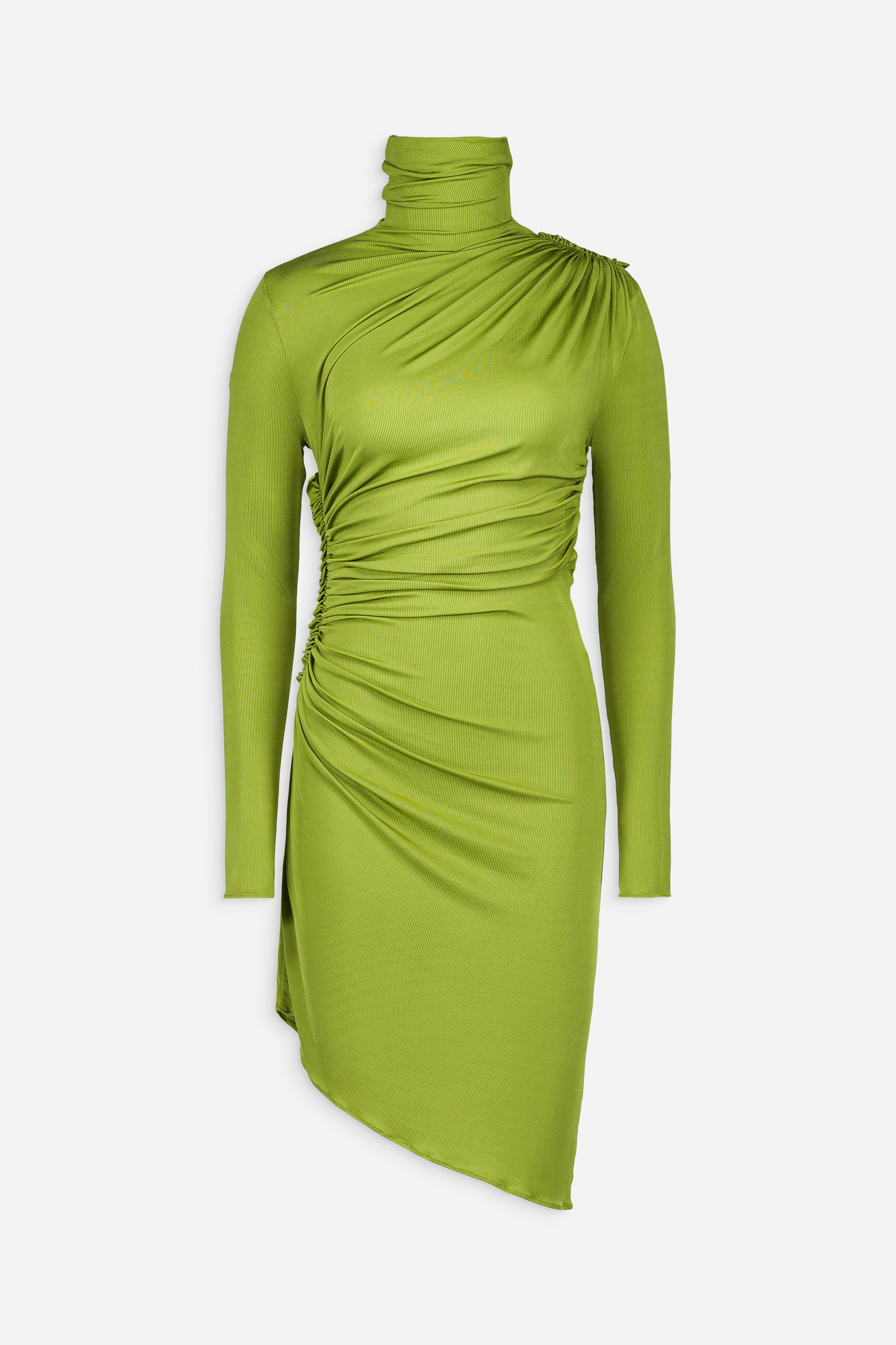 Ruched high neck mini dress ATLEIN Ruched high neck mini dress ATLEIN