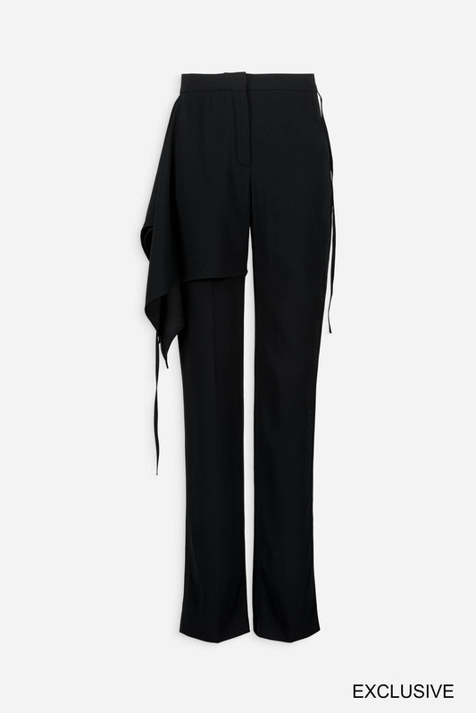 Pants with side panel