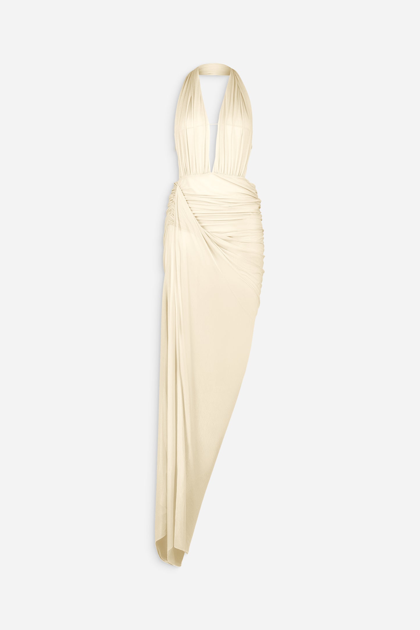 Open draped gown