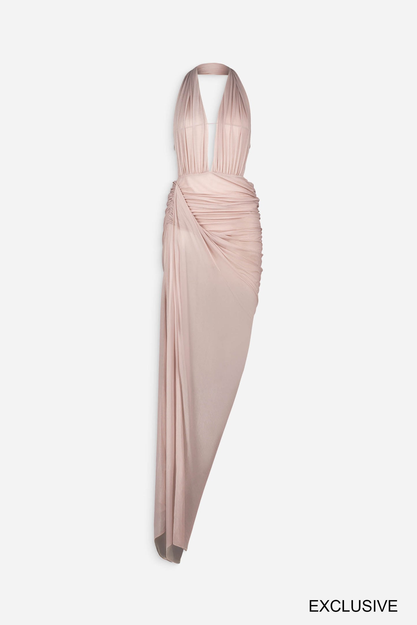 Open draped gown