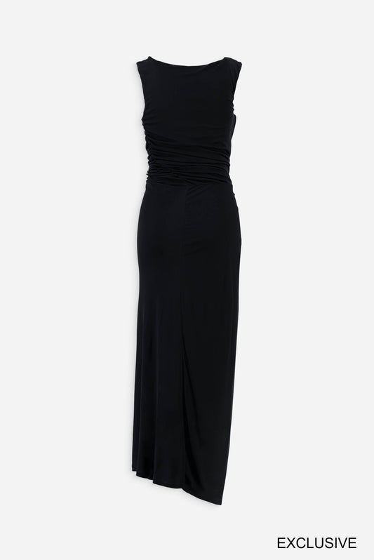 Ruched sleeveless ruched dress