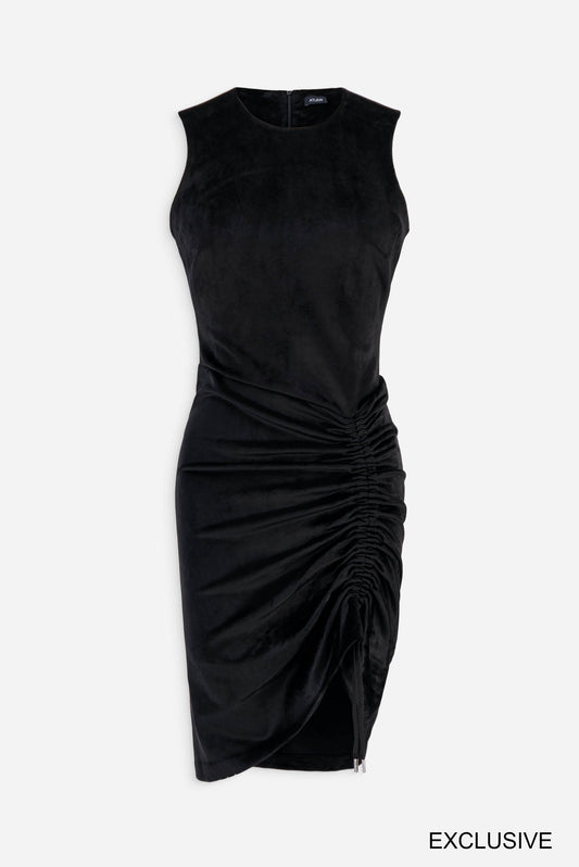 Ruched sleeveless dress