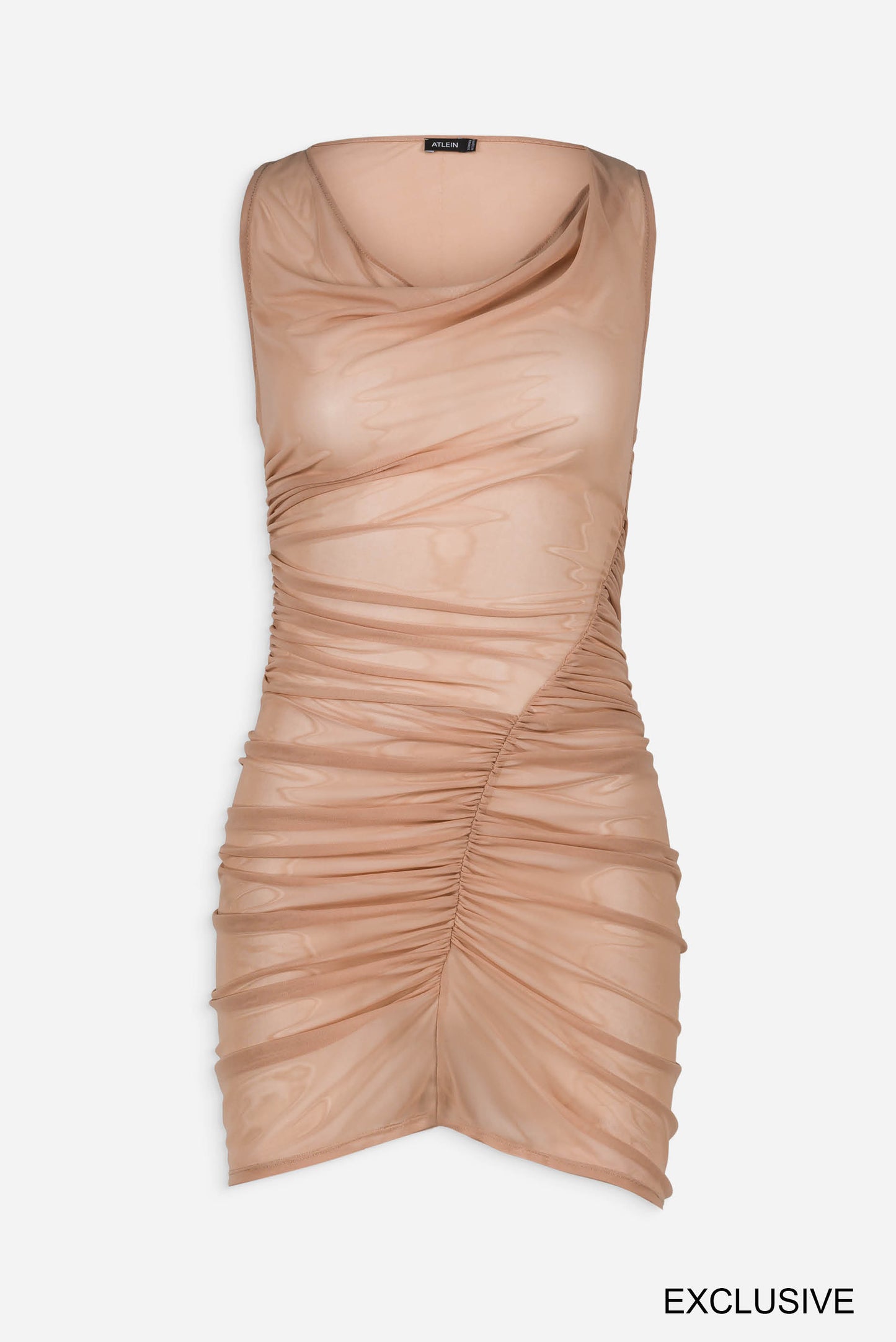Ruched midi dress
