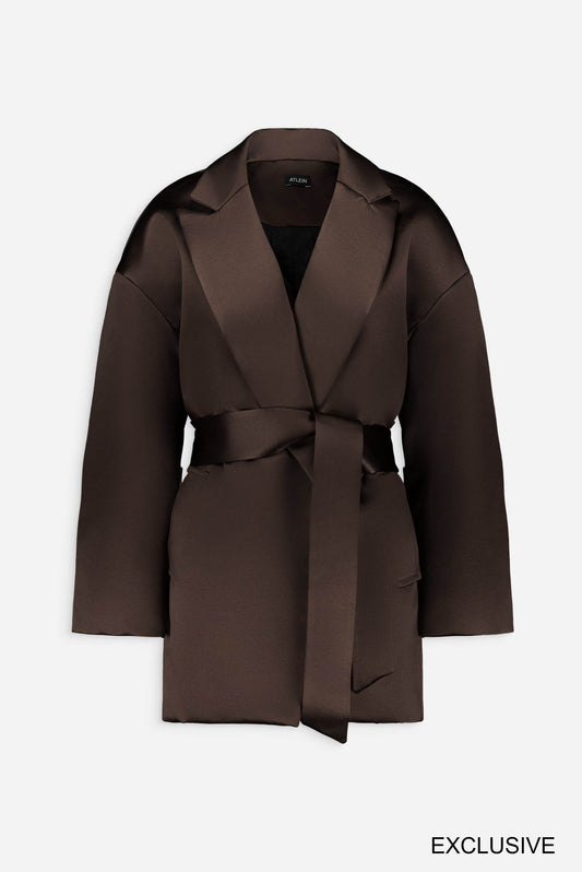Midi belted coat