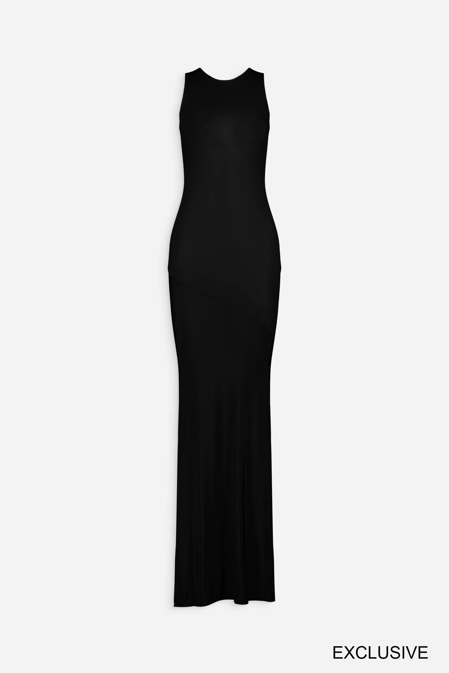 Asymmetric ruched long dress